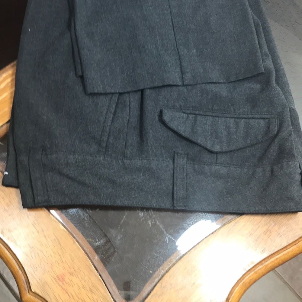 Nice two front, one side zip stretch dress pants.